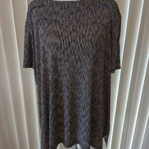 Liz Claiborne Black and White Striped Blouse